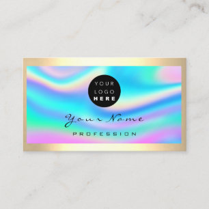Carte De Visite Holographe de maquillage du logo Eyelash
