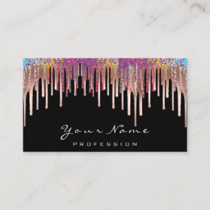 Carte De Visite Holographe Holographe pour Rose de maquillage de c