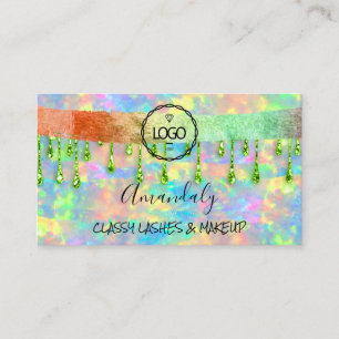 Carte De Visite Holographe maquillage Eyelash Microlame Lecteurs à