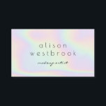 Carte De Visite Holographe maquillage moderne pastel arc-en-ciel<br><div class="desc">Holographe maquillage moderne pastel arc-en-ciel</div>