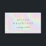 Carte De Visite Holographe maquillage moderne pastel arc-en-ciel<br><div class="desc">Holographe maquillage moderne pastel arc-en-ciel</div>