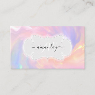 Carte De Visite Holographe professionnel de maquillage Nails Lash