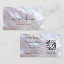 Holographic Makeup Artist Monogram