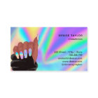 holographic nails salon afroamerican main busards