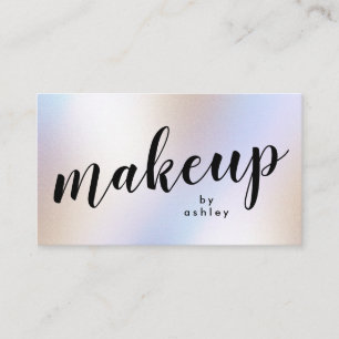 Carte De Visite Holographie moderne Iridescente Shimmer maquillage