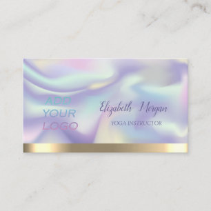 Carte De Visite Holographique Coloré, Ajoutez Votre Logo
