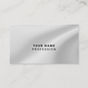 Carte De Visite Holographique personnalisé gris argent