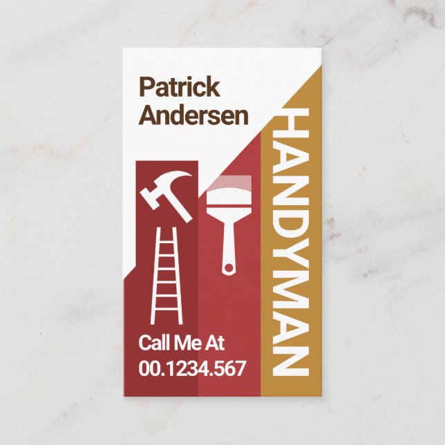 Carte De Visite Home Chimney Handyman Service (Devant)