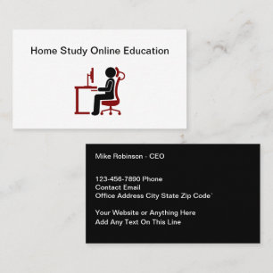 Carte De Visite Home Study Cours d'éducation en ligne