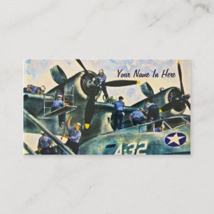 Carte De Visite Hommes au cru de travail