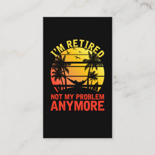 Carte De Visite Hommes retraités Femmes Retraite sarcastique