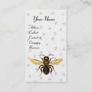 Carte De Visite HONEY BEE, BEEKEEPER, BEEKEEPER Livre blanc de per