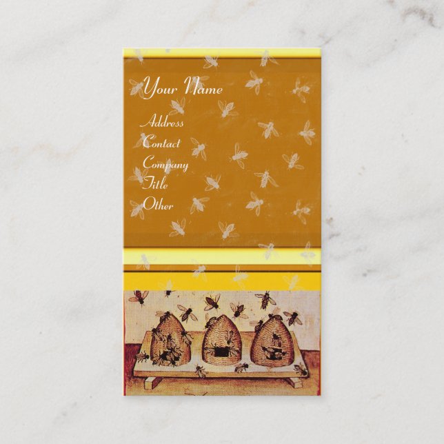 CARTE DE VISITE HONEY BEE, MAINTIEN DE L'OEUVRE (Devant)