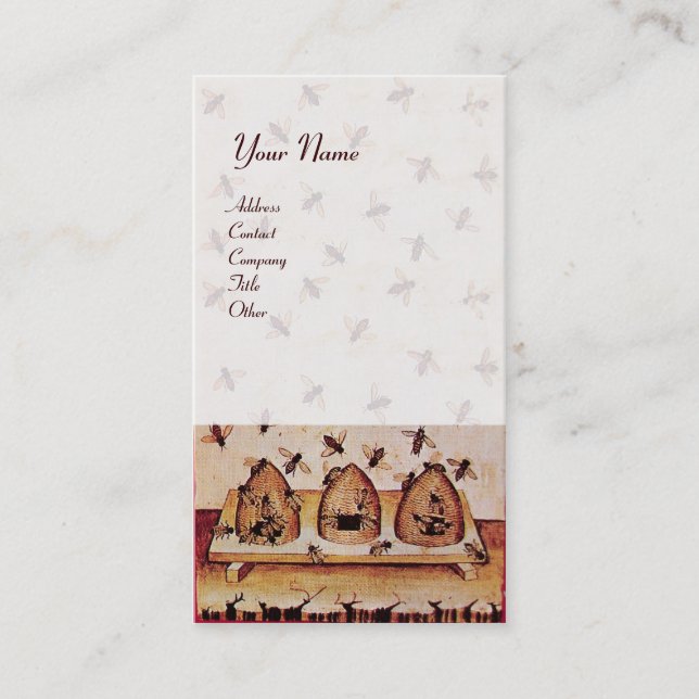 CARTE DE VISITE HONEY BEE, MAINTIEN DE L'OEUVRE (Devant)