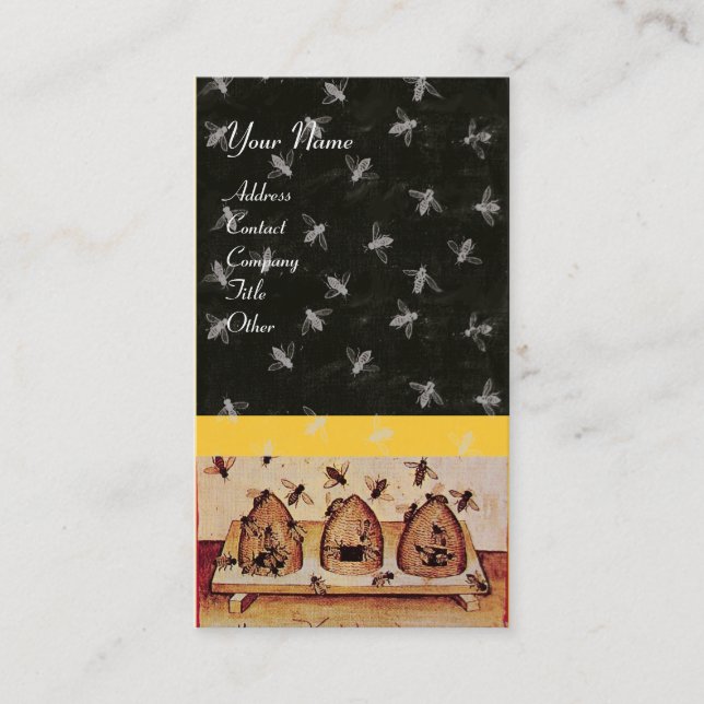 CARTE DE VISITE HONEY BEE, MAINTIEN DE L'OEUVRE (Devant)