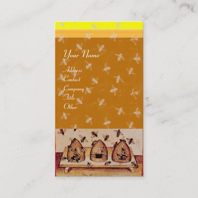 CARTE DE VISITE HONEY BEE, MAINTIEN DE L'OEUVRE (Devant)