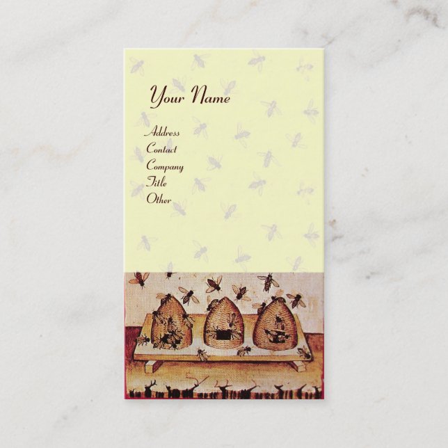 CARTE DE VISITE HONEY BEE, MAINTIEN DE L'OEUVRE (Devant)