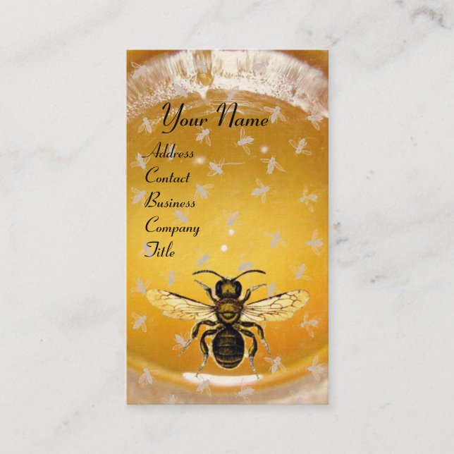 CARTE DE VISITE HONEY BEE, MAINTIEN DE L'OEUVRE, MAINTIEN DE L'OEU (Devant)