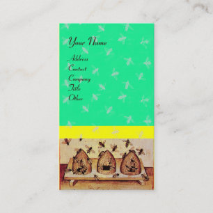 Carte De Visite HONEY BEE, MAINTIEN DE L'OEUVRE, vert