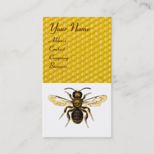Carte De Visite HONEY BEE RED BEEKEEPER, Aiguille