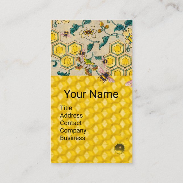 CARTE DE VISITE HONEY BEECOMBS, BEECOMBS, ENTRETIEN DES FLEURS DU  (Devant)