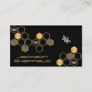 Carte De Visite Honeycomb And Bees