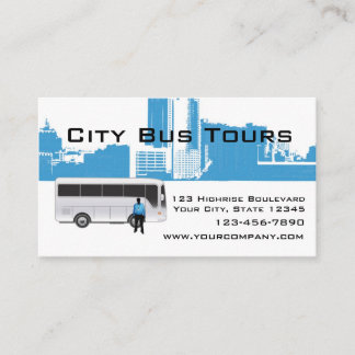 Carte De Visite Horizon d'autobus et de ville