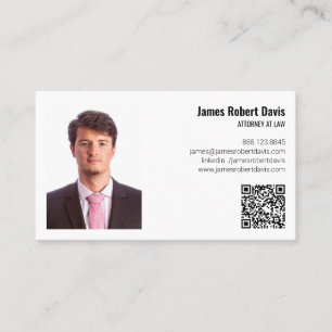 Carte de visite horizontale moderne minimaliste po