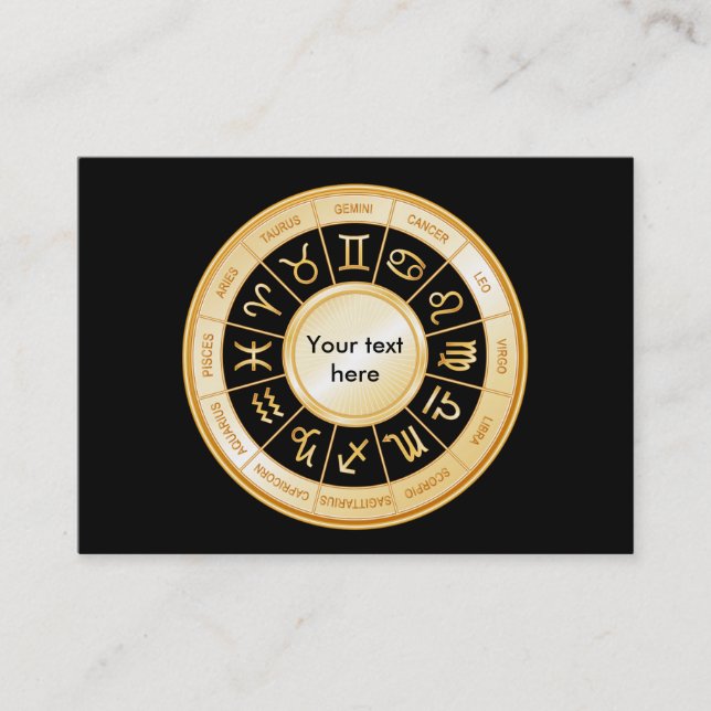 Carte De Visite Horoscope Mandala (Devant)