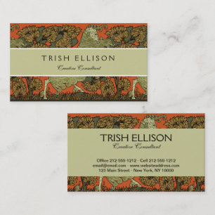 Carte De Visite Horse Arts médiévaux Artisanat Art Nouveau