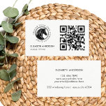 Carte De Visite Horse équestre Code QR Logo d'entreprise<br><div class="desc">Carte de visite équestre minimal moderne Black White Horse pour un centre équestre,  vendeur de chevaux de sport,  entraîneur à cheval,  selle-pochette,  farrier ou toute autre entreprise équestre,  avec possibilité de télécharger votre propre logo et code QR personnalisé.</div>
