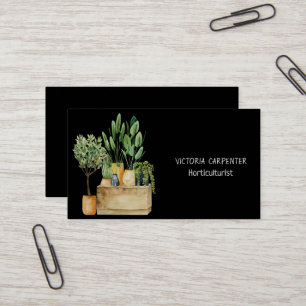 Carte De Visite Horticulteur Plantes verts