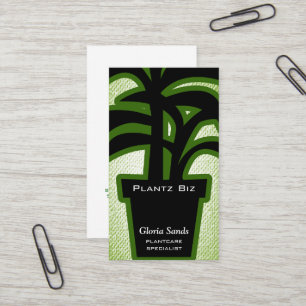 Carte De Visite Horticulture des Houseplants Texture Regarder en a