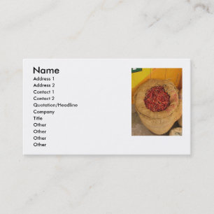 Carte de visite Hot Chilly Peppers