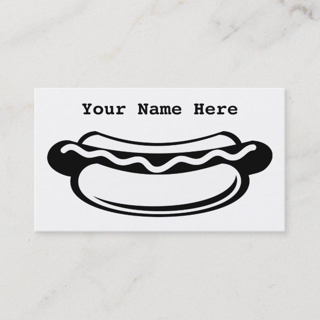 Carte De Visite Hot dog (Devant)