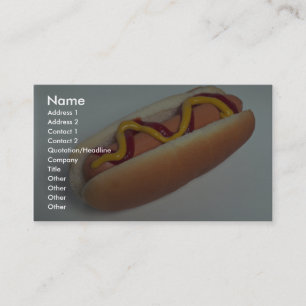 Carte De Visite Hot-dog délicieux