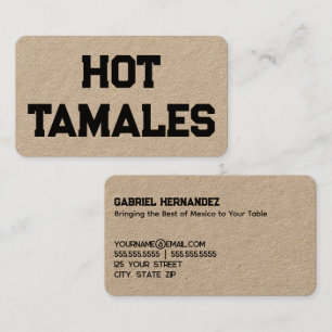 Carte De Visite Hot Tamales Kraft