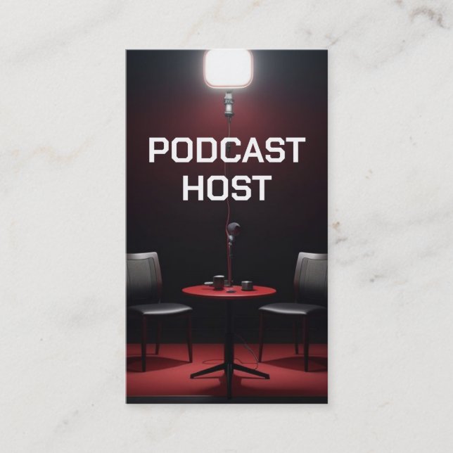 Carte De Visite Hôte Podcast (Devant)