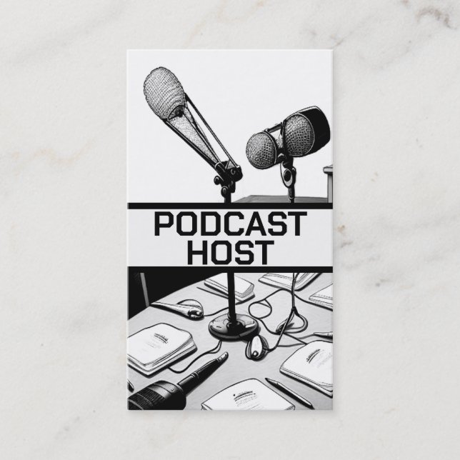 Carte De Visite Hôte Podcast (Devant)