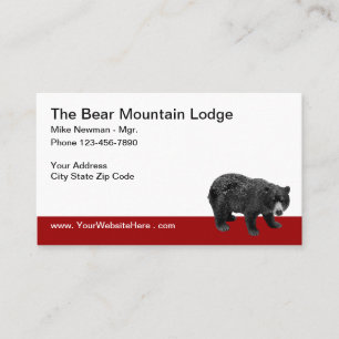 Carte De Visite Hôtel Country Bear