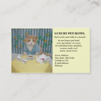 Carte De Visite Hôtel d'animal familier