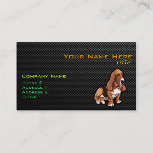 Carte De Visite Hound Basset élégant
