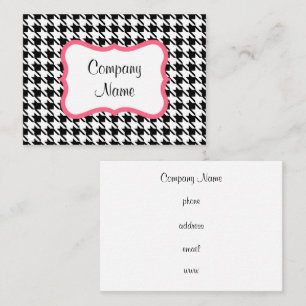 Carte de visite Houndstooth