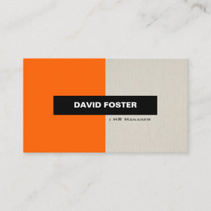 Carte De Visite HR Manager - Simple et élégant