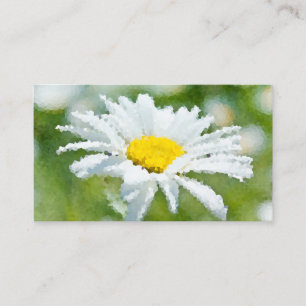 Carte De Visite Huile de fleur marguerite Chamomile effet soleil d