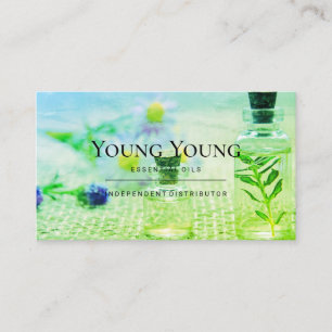 Carte De Visite Huiles Essentielles de Santé Aromathérapie Verte