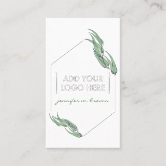 Carte De Visite Huiles Essentielles Eucalyptus Logo personnalisé f