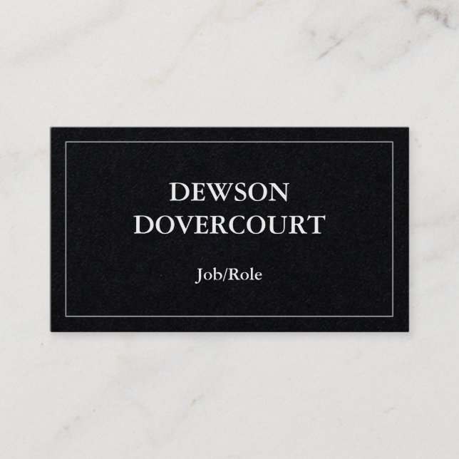 Carte de visite humble, simple et minimaliste (Devant)