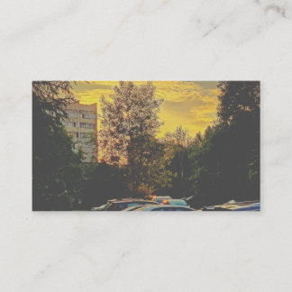 Carte de visite humeur Skyline Ambre – Personnalis