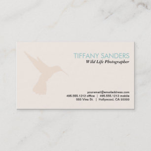 Carte De Visite Humming Bird